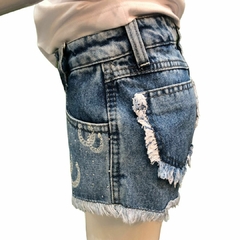 Shorts Infantil Country E Cia Ferradura Strass 4400 - loja online