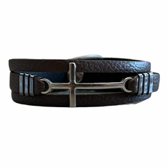 Pulseira Paul Western Cruz Chocolate PW12.0