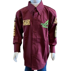 Camisa Infantil Radade ML B I Green Vinho RDA503