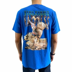 Camiseta Masculina Violeiros Touro Hardness Azul 10001