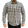 Camisa Masculina MX72 Fit ML Xadrez Marinho/Branco 22031.2