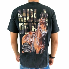 Camiseta Masculina Super Bulls Muladeiros Camuflado Preta SB54.2