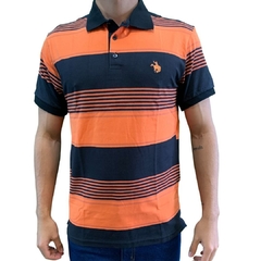 Polo Masculina Terra De Peão Laranja/Preto 50006.51.21