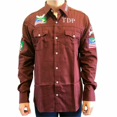 Camisa Masculina Terra De Peão ML Águia Marsala 40077.50.2