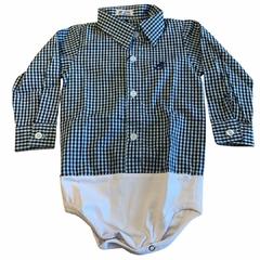 Body Baby Ranch ML Xadrez Azul/Azul B017