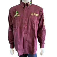 Camisa Masculina Radade ML LSB BR Ram Vinho RDA13