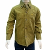 Camisa Infantil Laço Forte ML Xadrez Amarelo/Prerto 171013.7