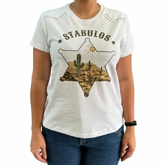 T-shirt Feminina Stabulos Estrela Branca STB157