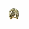 Broche Ferradura com Cavalo Dourado BR91