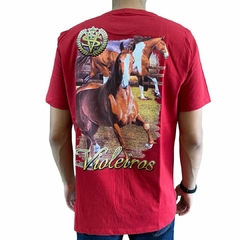 Camiseta Masculina Violeiros Mangalarga Marchador Vermelha 10018.2