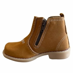 Bota Infantil D Mello Nobuck Amarelo Wrangler Ziper 010.1