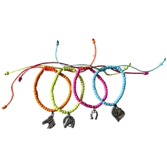 Pulseira EL Conjunto Miçangas Color/Chumbo PL13