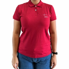 Polo Feminina TXC Classic MC Bordado Vermelho 27082.3