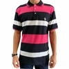 Polo Masculina Terra De Peão Listras Largas Rosa Branco Preto 50006.051.15