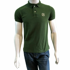 Polo Masculina TXC Custom MC Bordado Verde Militar 6368