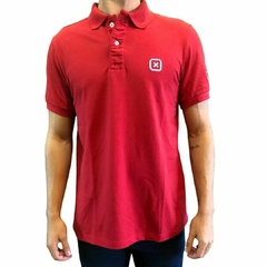 Polo Masculina TXC Custom MC Bordado Vermelho 6368.02