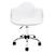 Cadeira Eames Com Braço Branca Office Cromada - comprar online