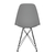 Cadeira Eames Pp Cinza Eiffel Base Preta - comprar online