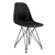 Cadeira Eames Pp Preto Eiffel Base Preta