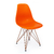 Cadeira Eames Pp Laranja Eiffel Cobre