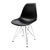 Cadeira Eames Pp Preto Eiffel Cromada