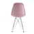 Conjunto 2 Cadeiras Eames Pp Rosa Eiffel Cromada - loja online