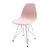 Conjunto 3 Cadeiras Eames Pp Rosa Eiffel Cromada na internet