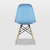 Conjunto 4 Cadeiras Eames Pp Azul Claro - La Mobilia