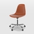 Cadeira Eames Pp Terracota Office Cromada - comprar online