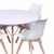 Conjunto Mesa Eames Branca 110cm E 4 Cadeiras Saarinen Pp Branca - comprar online