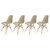 Conjunto 4 Cadeiras Eames Pp Fendi