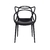 Conjunto 4 Cadeiras Allegra Preto em Polipropileno - comprar online