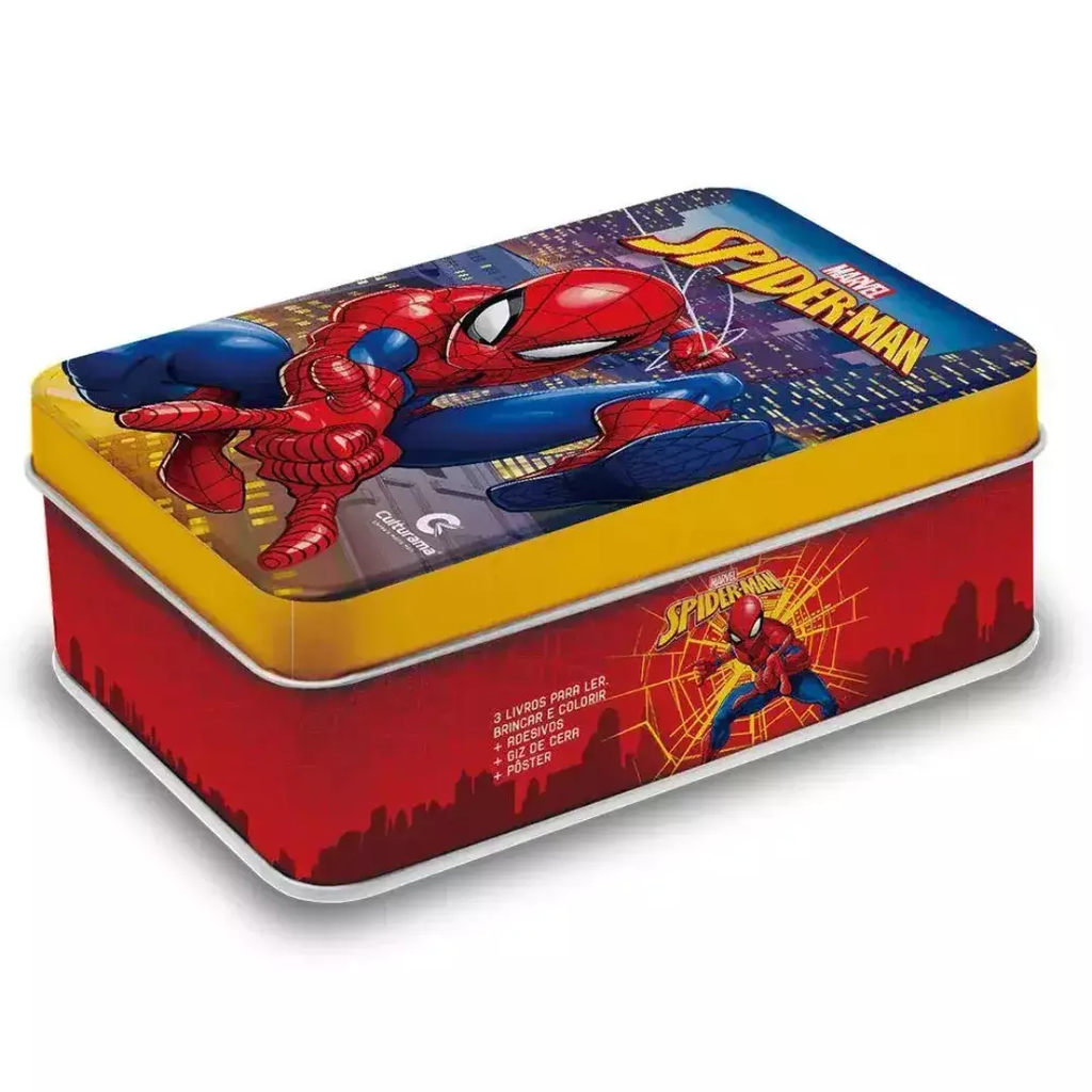 Livro Para Ler e Colorir, Pop, Homem Aranha, com Lápis