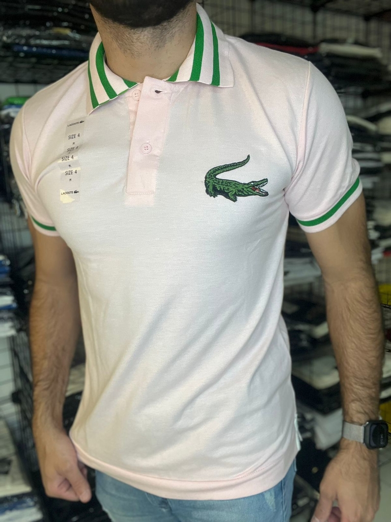 Camisa Gola Polo Peruana - Lacoste - Rosa