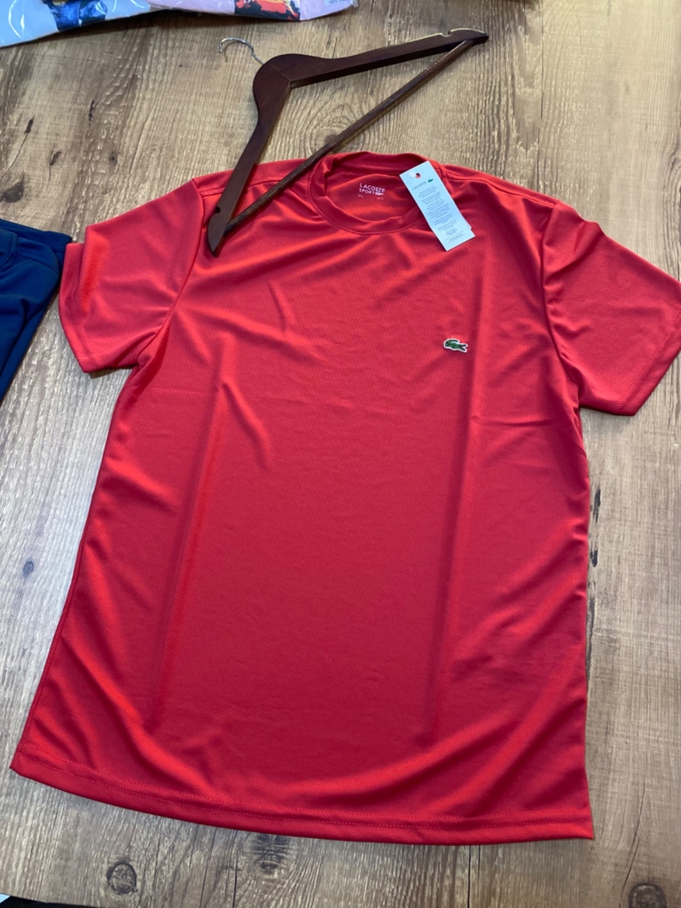 Camiseta DRY Lacoste Sport - Vermelho
