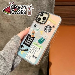 Bear Starbucks holográfica casetify ip13 pro