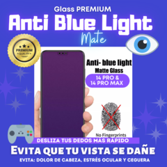 GLASS PREMIUM ANTI-BLUE LIGHT MATE 14 pro y 14 pro max