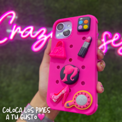 Barbie casetify pink charms- ip 14 pro /15 pro - Crazy Cases