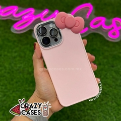 Case Kitty silicon pink ip 15 plus