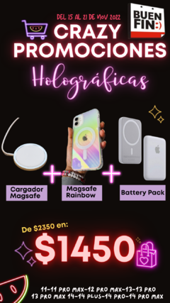 Case Holografica Rainbow➕ Battery Pack en internet
