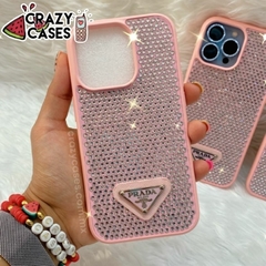 Diamonds PRADA pink ip 13 pro max - Crazy Cases