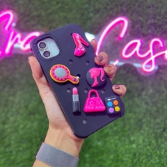 Barbie casetify Black charms- ip 12/12 Pro - Crazy Cases