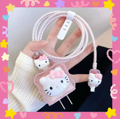 Set para Cargador Kitty Pink