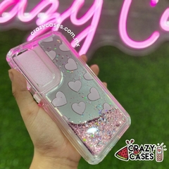 Case glitter corazones A15 - comprar en línea