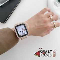 Case apple watch cristales- gold 42mm serie 10 en internet