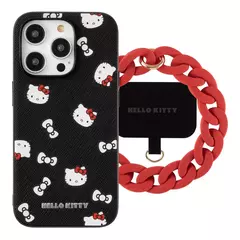 Hello Kitty Black+ strap roja - iPhone 15 pro max - comprar en línea