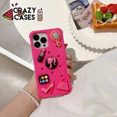 Barbie casetify pink charms- ip 14 pro /15 pro