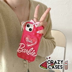 Barbie Heart pop it -iphone 14 pro /15 pro