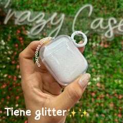 Case glitter transparente airpods 1/2 gen