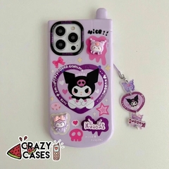 Case Kuromi phone strap/espejo ip 15